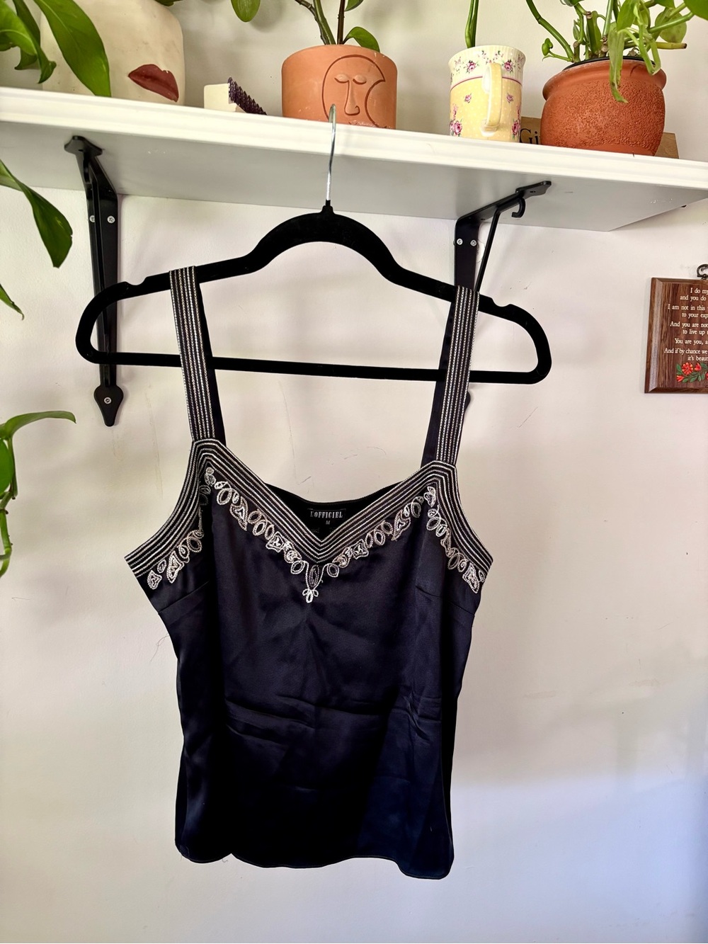 Black Satin Camisole